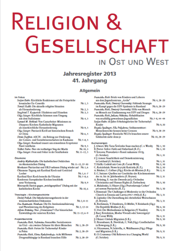 2013 Jahresregister